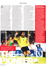 Official England programme: Ghanaian great